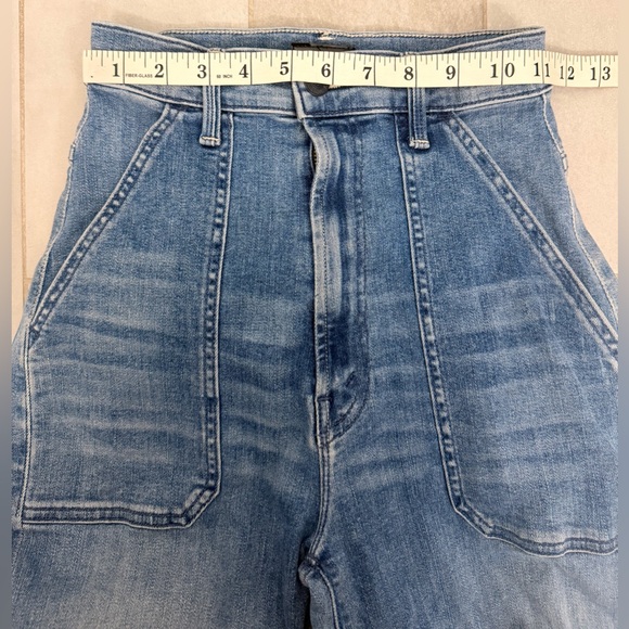 MOTHER The Wrapper Patch Springy Ankle We The Animals Blue Size 24 - Picture 15 of 15